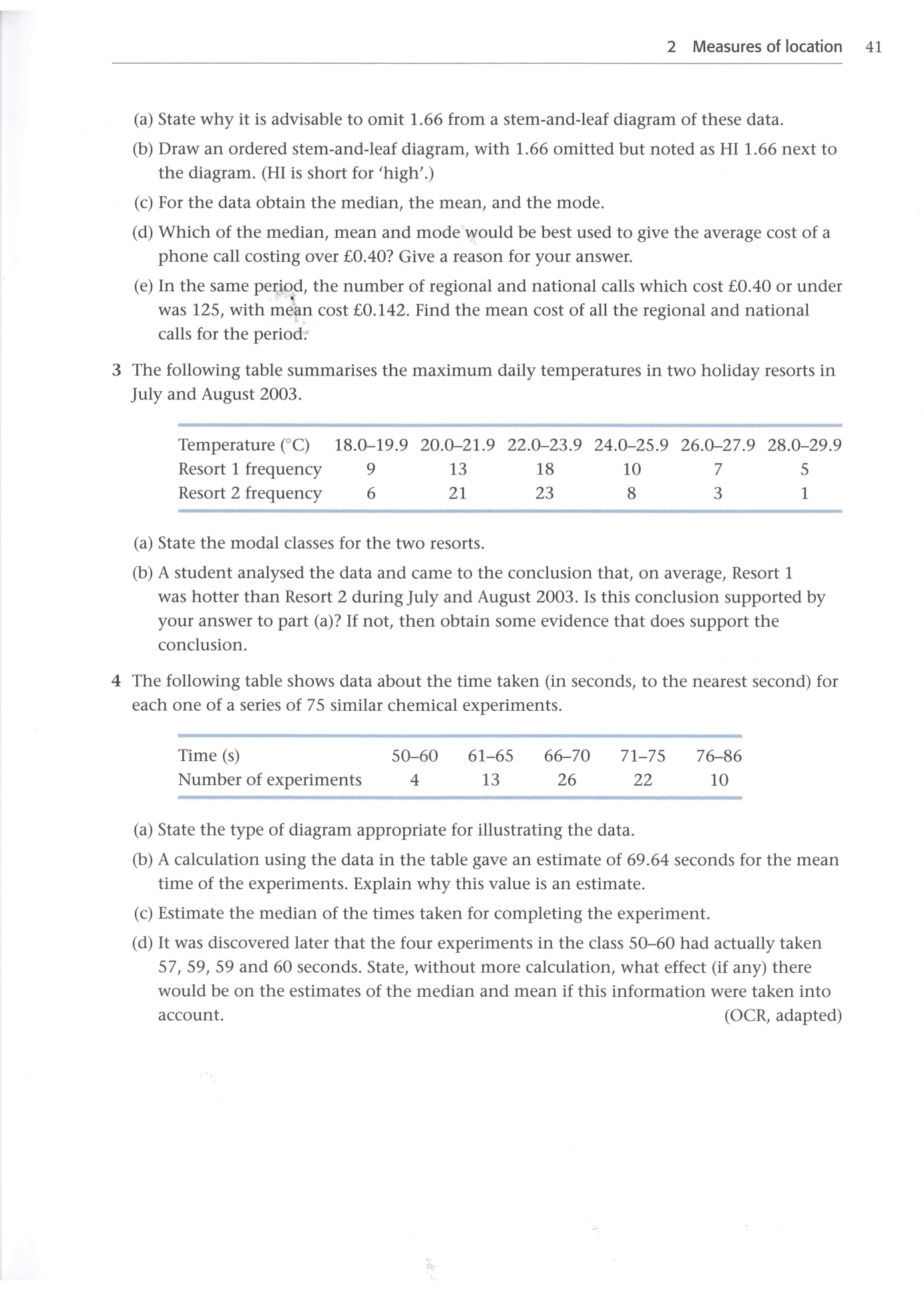 Cambridge Statistics